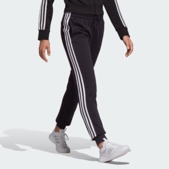 New adidas 3-Stripes Fleece Tapered Pants? - Picture 1 of 9
